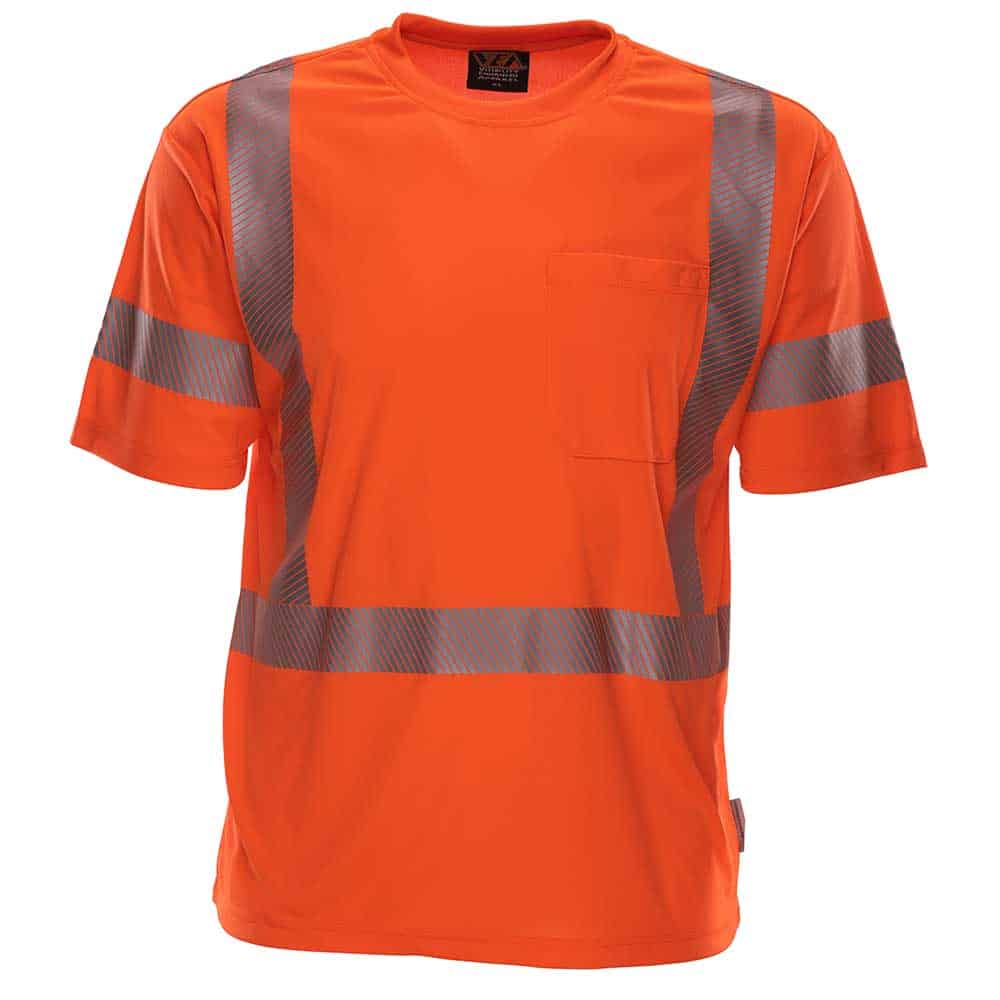 RAF Class 3 Safety T shirt 3 Class 3 T shirt with reflective tape in safety orange