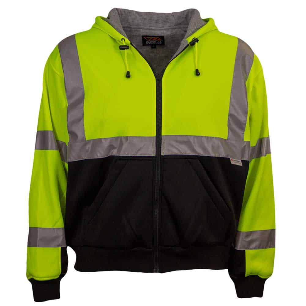 RAF Class 3 Two Tone Safety Zip Hoodie with Thermal Liner 2 RAF Two Tone Safety Zip Hoodie with Thermal Liner