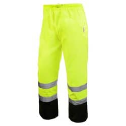 RAF ANSI Class E Waterproof Black Bottom Safety Pants