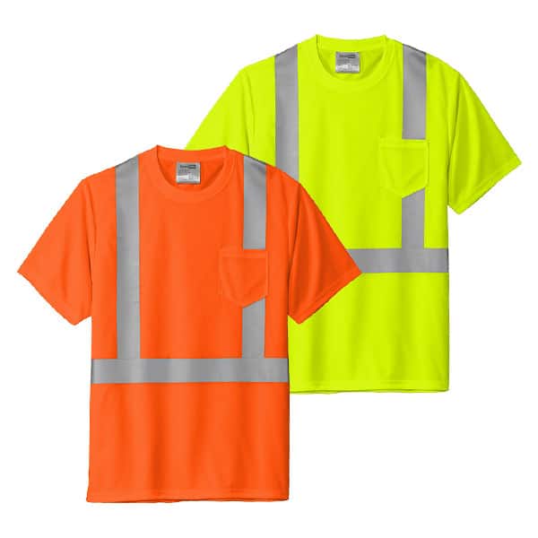 CornerStone ANSI 107 Class 2 Safety Mesh Tee 1 Cornerstone Class 2 Safety Shirts