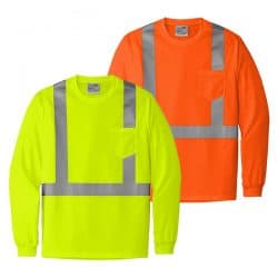Cornerstone Class 2 Long Sleeve Reflective Shirt