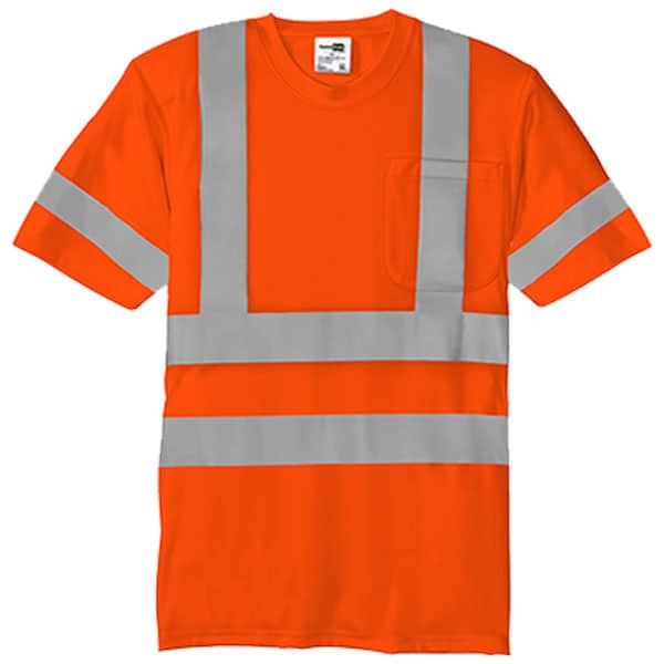 Port & Company ANSI Class 3 Reflective T-Shirt 3 Class 3 Reflective Orange Shirt