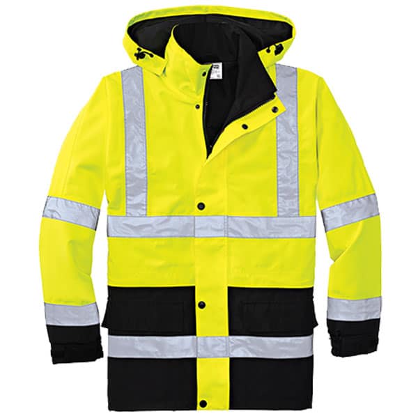 CornerStone - ANSI 107 Class 3 Waterproof Parka 3 Safety Green Waterproof Parka