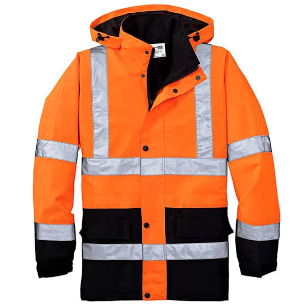 CornerStone - ANSI 107 Class 3 Waterproof Parka 2 Safety Orange Waterproof Parka