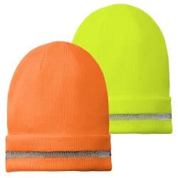 CornerStone Enhanced Visibility Beanie with Reflective Stripe - Safety