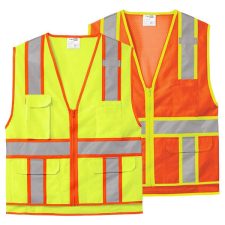 ANSI Class 2 Safety Vests 73 CornerStone Class 2 Surveyor Zippered Safety Vest