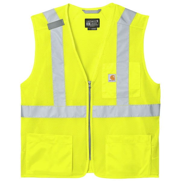 Carhartt ANSI Class 2 Mesh Zip-Front Vest 1 Carhartt ANSI Class 2 Mesh Zip-Front Vest