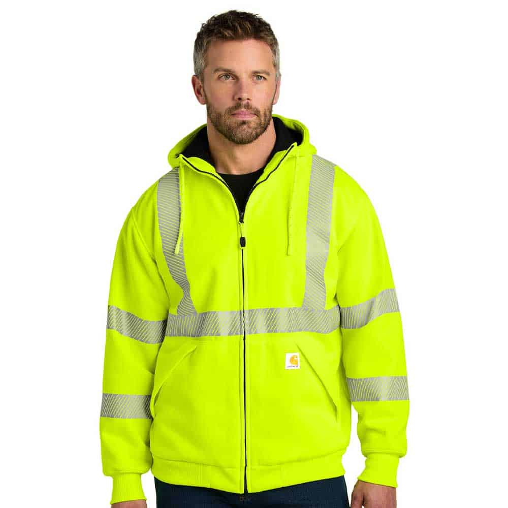 Carhartt ANSI 107 Class 3 Lined Full-Zip Sweatshirt 2 Carhartt Full Zip Sweatshirt