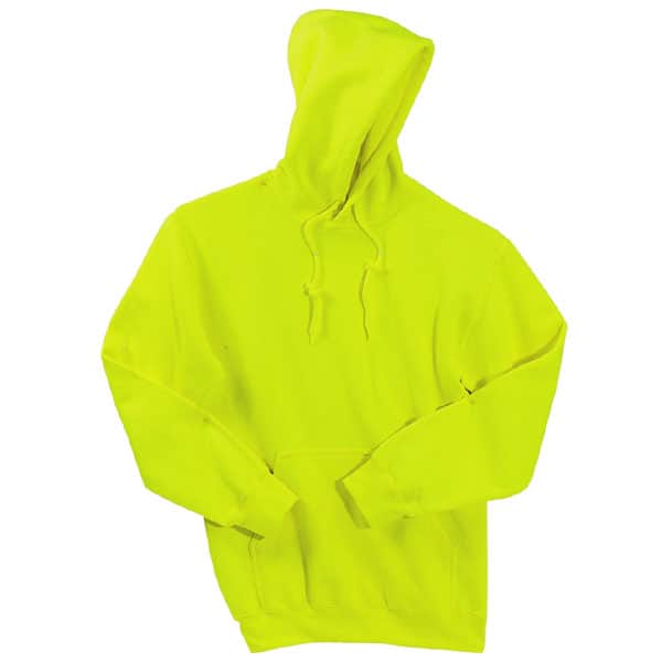 Gildan Safety DryBlend Hooded Sweatshirt 3 Gildan Safety Green Hooded Sweatshirt
