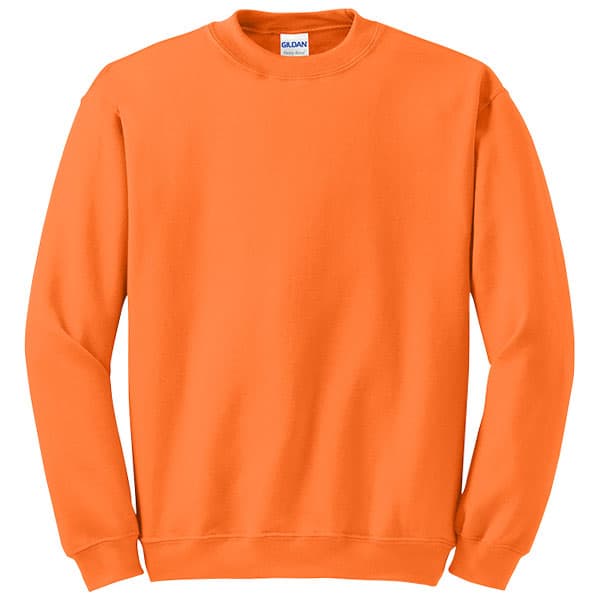 Gildan Safety Heavy Blend Crewneck Sweatshirt 3 Gildan Safety Orange Crewneck Sweatshirt