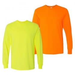 Gildan Long Sleeve Safety Shirts