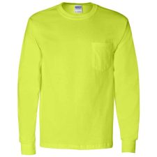 Gildan Safety Green Long Sleeve Shirt