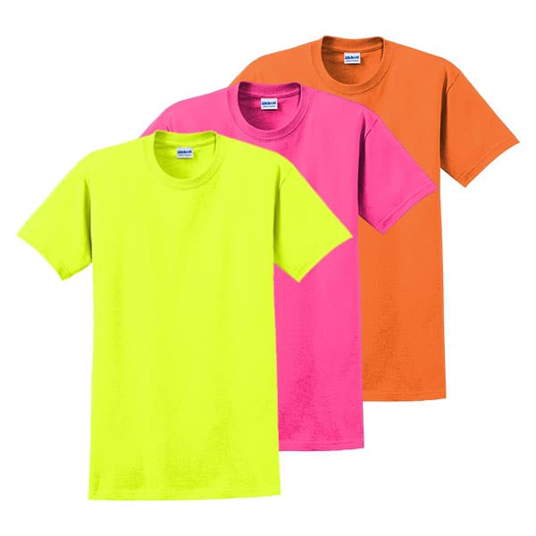 Gildan 5000 Heavy Cotton Blend Short-Sleeve Safety Shirt 1 Gildan Safety Shirts