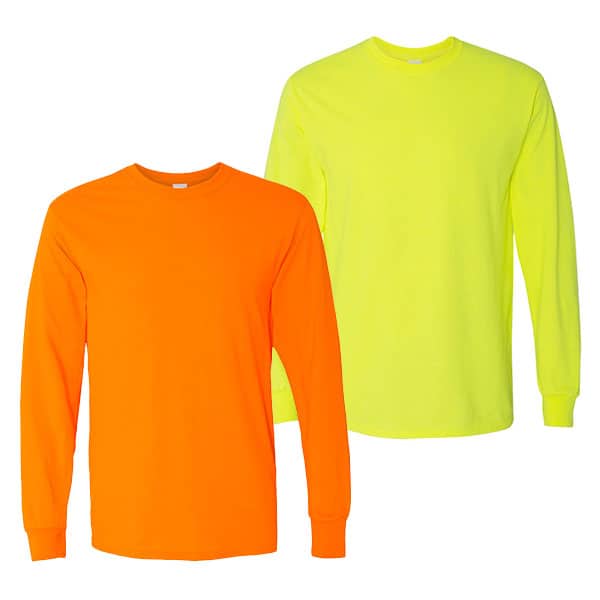 Gildan Heavy Cotton Long-Sleeve Tee 1 Gildan Long Sleeve Safety Shirts