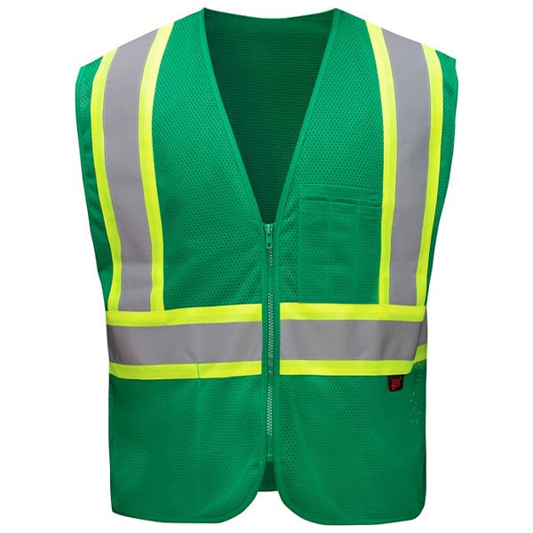 GSS Enhanced Visibility Economy Vest 6 GSS Enhanced Visibility Economy Vest - green