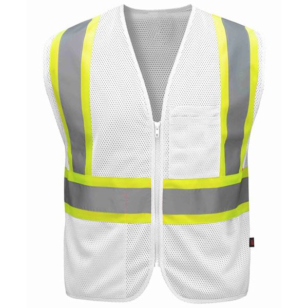 GSS Enhanced Visibility Economy Vest 8 GSS Enhanced Visibility Economy Vest - white