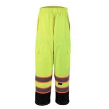 GSS Class E Two Tone Rain Pants - XXS/XS, Safety Green