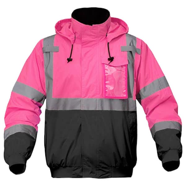 GSS Pink Unisex Bomber Jacket 1 GSS Unisex Bomber Jacket