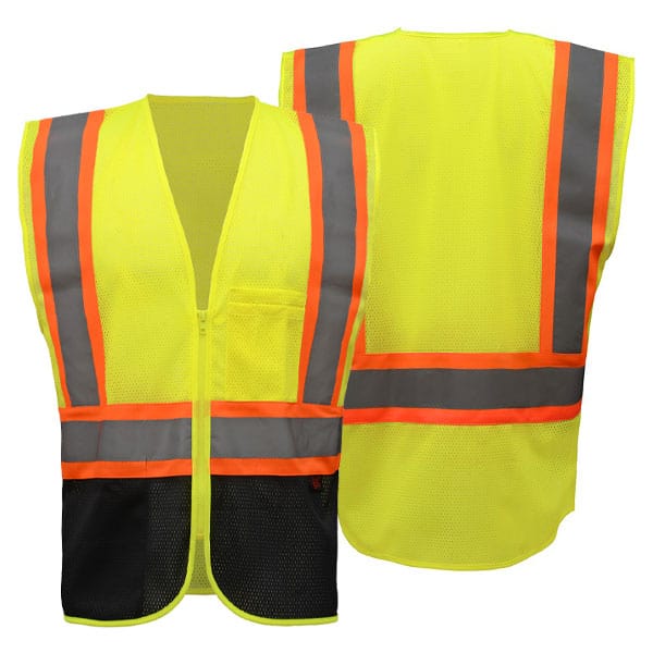 GSS Black Bottom Class 2 Safety Vest 1 GSS Black Bottom Safety Vest