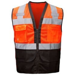 Hi Vis Red Safety Vests with iPad Pocket