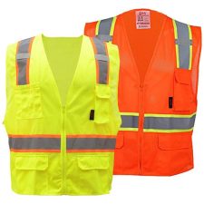 GSS Class 2 Two-Tone Zipper Vest