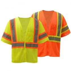 GSS Two Tone Mesh Zipper Class 3 Vest