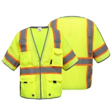 GSS Class 3 Breakaway Safety Vest with Reflective Piping
