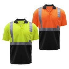 GSS Class 2 Black Bottom Safety Polo Shirt