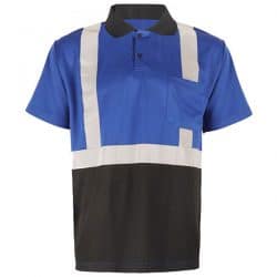 GSS Blue Polo with Reflective Stripes