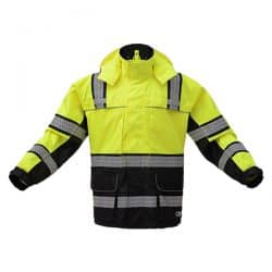 GSS 6501 Safety Green Raincoat