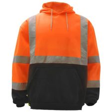 Safety ORange Reflective Hooded Sweatshirt