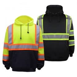Two Tone Safety Hooded Sweatshirts