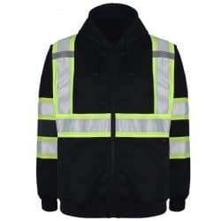GSS Class 3 Black Two Tone Zip Front Sweatshirt