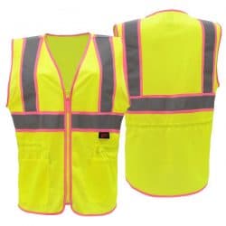 GSS Class 2 Ladies Safety Vest with Pink Trim