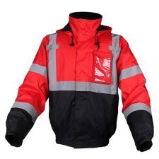 Red Safety Bomber Jackete
