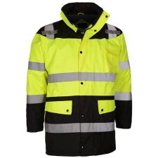 GSS Class 3 Waterproof Fleece Lined Safety Parka Jacket