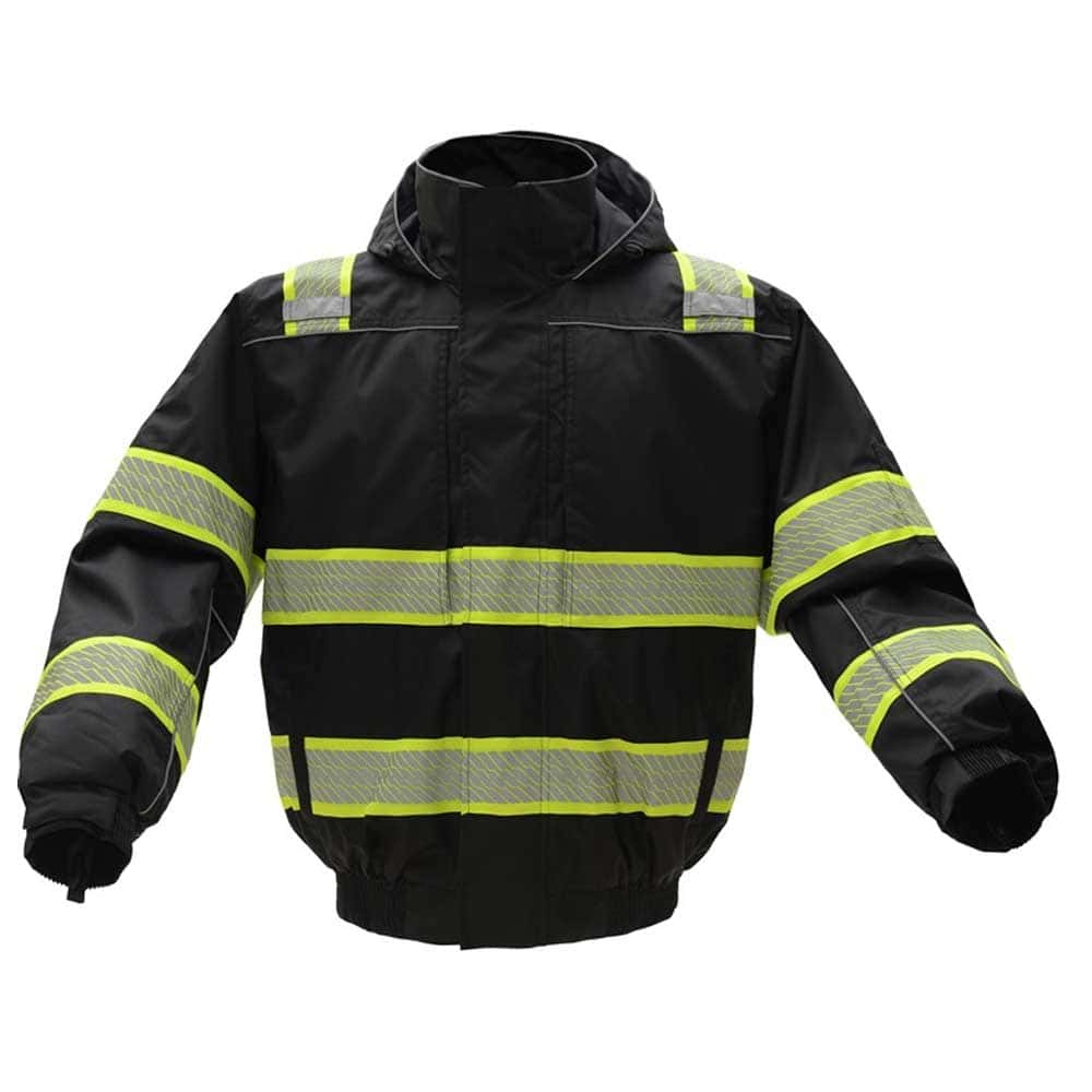 GSS ONYX 3-N-1 Winter Bomber Jacket 2 Black Safety Bomber Jacket