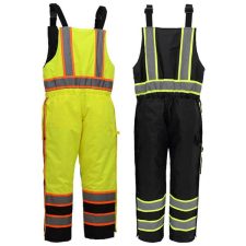 Safety Rain Gear 32 GSS Premium Two Tone Winter Insulated Bibs w/ Multi Pockets
