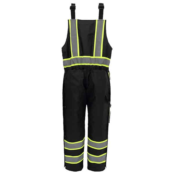 GSS Premium Two Tone Winter Insulated Bibs w/ Multi Pockets 2 black safety bibs