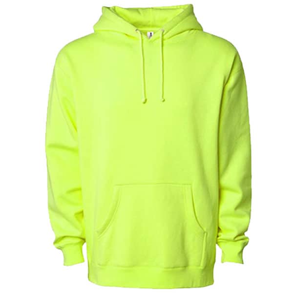 Independent Trading 4000 Heavyweight Hooded Sweatshirt 3 Independent Trading 4000 Safety Green Hoodie