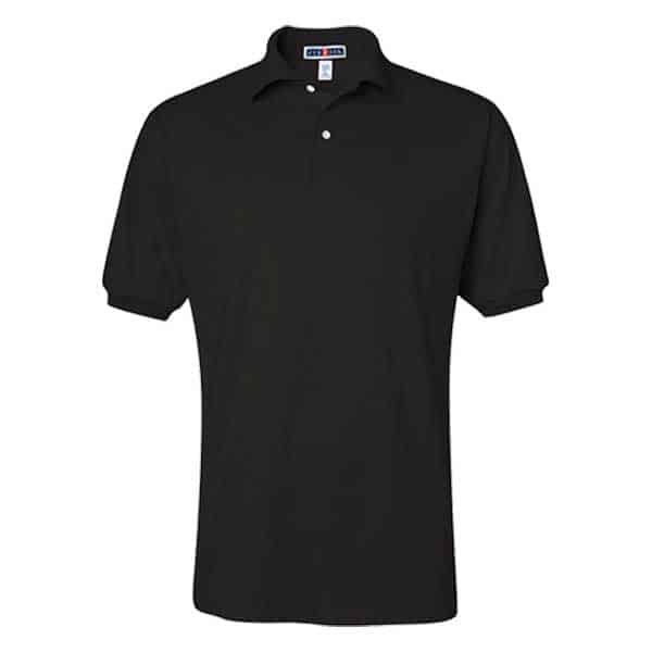 Jerzees 437 Sport Polo 2 Jerzees black polo sport shirt