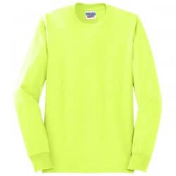 Jerzees Long Sleeve Safety Green Shirt