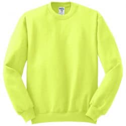 Jerzees Safety Green Crewneck Sweatshirt