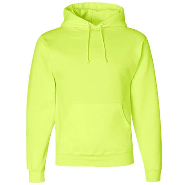 Jerzees Super Sweats Safety Hooded Sweatshirt 3 Jerzees Safety Green Hooded Sweatshirt