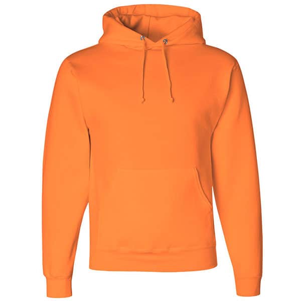 Jerzees Super Sweats Safety Hooded Sweatshirt 2 Jerzees Safety Orange Hooded Sweatshirt