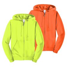Jerzees Midweight Full Zip Safety Hood