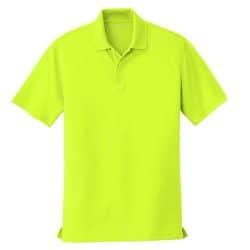 Safety Green Moisture Wicking Polo with UV Protection