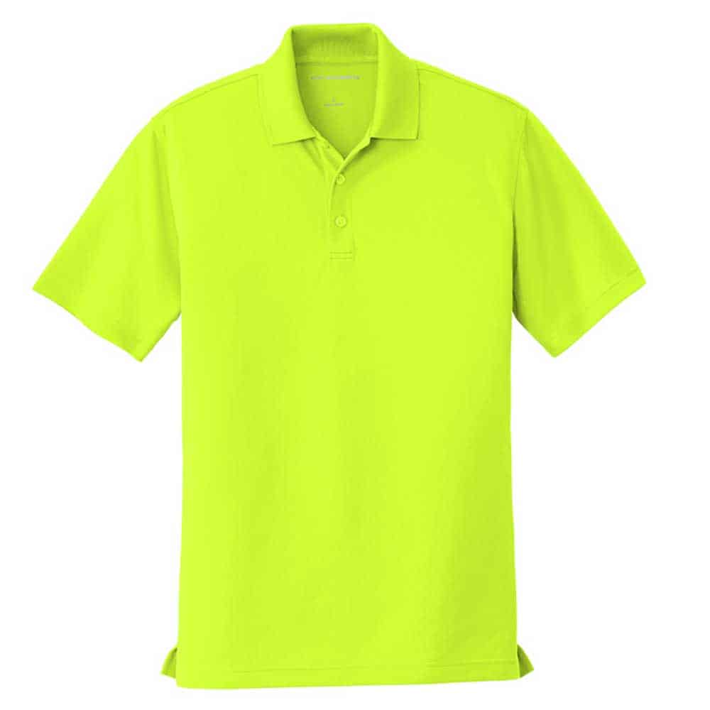 Port Authority Dry Zone UV Micro Mesh Safety Polo 1 Safety Green Moisture Wicking Polo with UV Protection