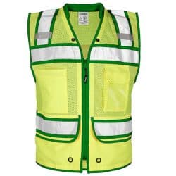 Kishigo Vest with Green Trim
