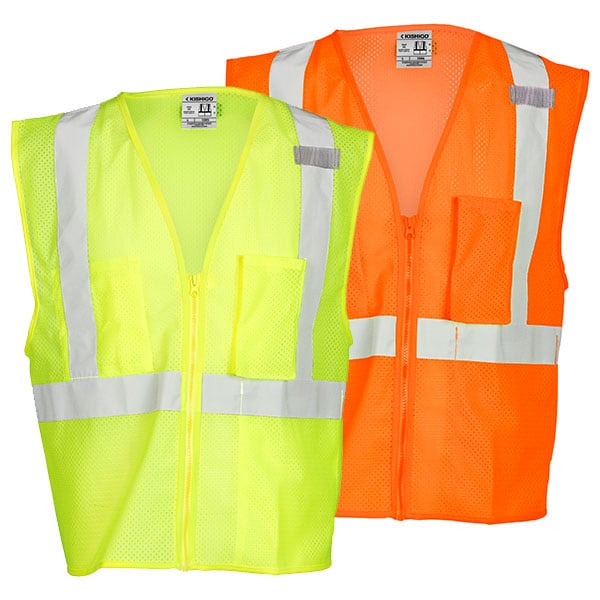 Kishigo - Class 2 Ultra-Cool Mesh Vest with Pockets 1 Kishigo Class 2 Safety Vest